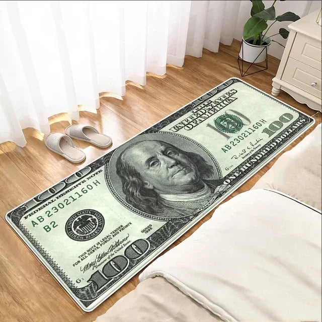 $100 Dollar Bill Money Floor Mat